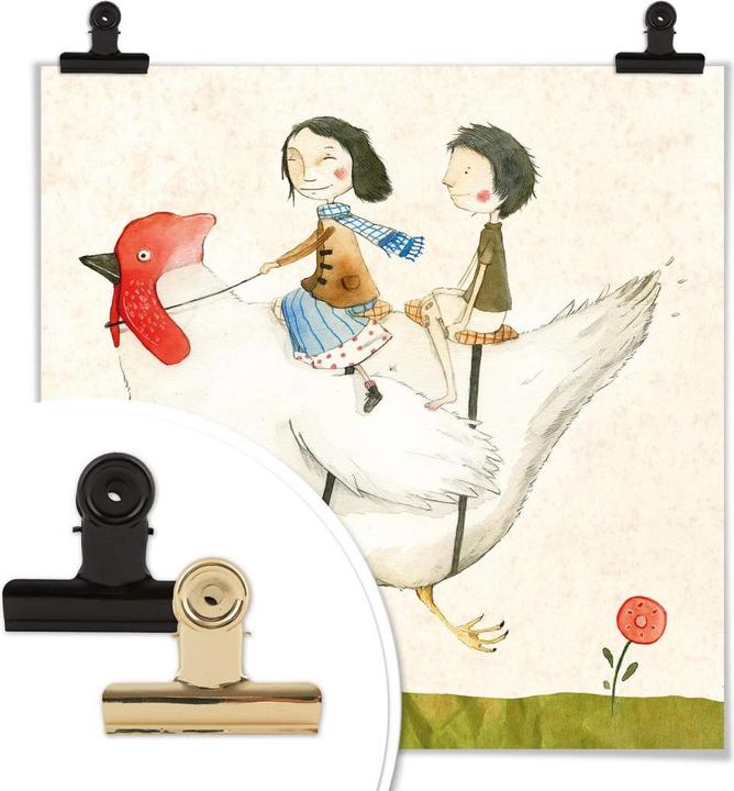 Actual product image Trenddeko Loske - chicken trip (70 x 70 cm)