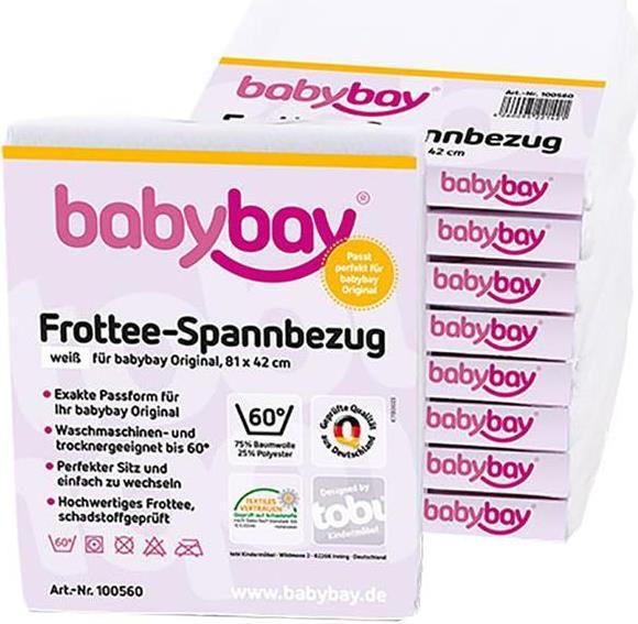 Actual product image Babybay Terry fitted sheet for Original (81 x 42 cm)