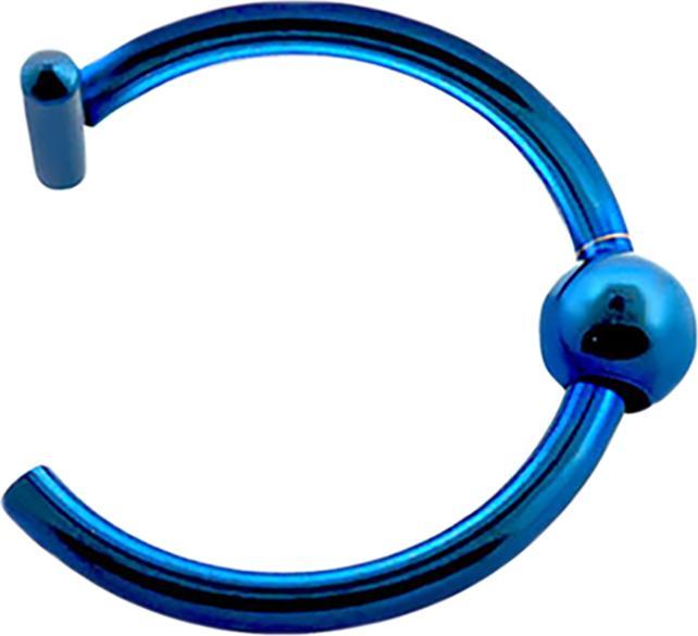 Produktbild Star Piercing Fake Nasenring dunkelblau (1.0 mm)