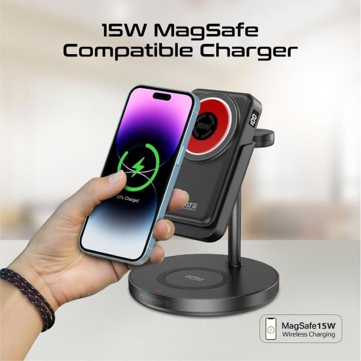 Actual product image ProMate RoverPack4-in1 Charging Station with Powerbank (15 W)