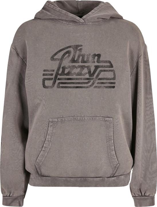 Immagine prodotto Merchcode Donna Thin Lizzy - Felpa con cappuccio con logo Rocker lavata con acido - 160941 (M)