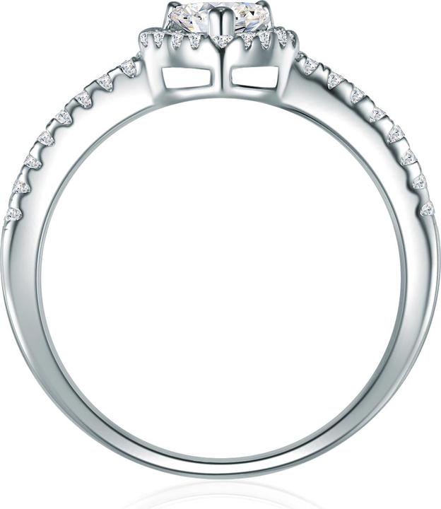 Produktbild Trilani Damen Herz Sterling Silber Zirkonia silber - 11978 (60, 925 Silber)