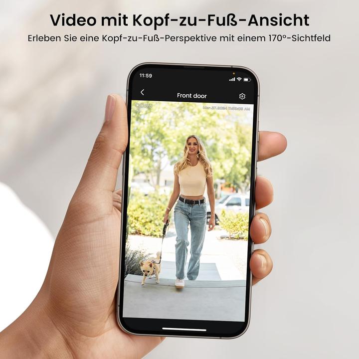 Produktbild Aosu 2K HD Video-Türklingel mit Kamera und Gong