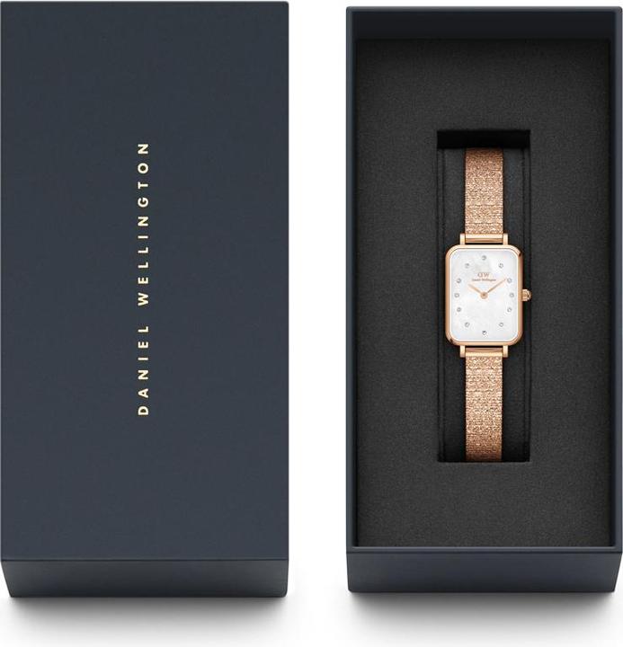 Image du produit Daniel Wellington Quadro Lumine Pressed Piano Rose Gold White (Montre analogique, 20 mm)