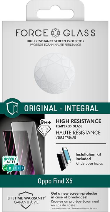 Actual product image Bigben Connected Glass screen protector (1 Piece, Oppo Find X5)