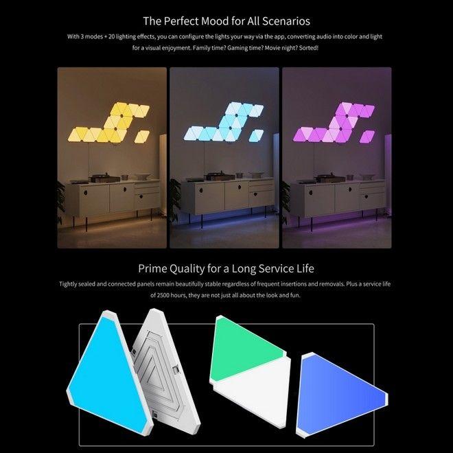 Productafbeelding Yeelight Smart Light Panels Starter Kit (6st) (400 lm)