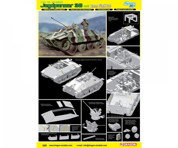 Image du produit 1:35 Char de dépannage 38(t) Hetzer 2cm FlaK38