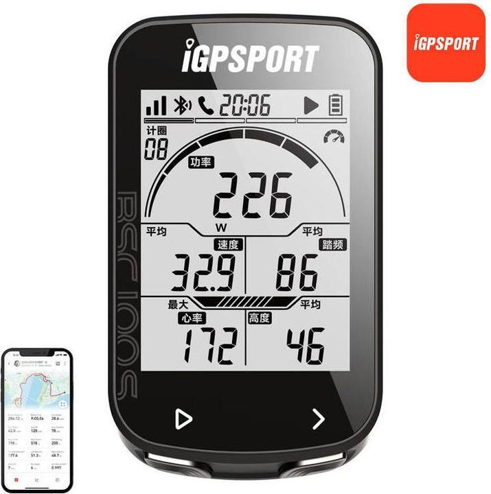 iGPSport gps and meter accessories bcs100s avec vitesse strava