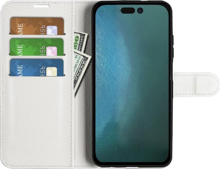 Produktbild Cover-Discount iPhone 14 Pro - Leder Etui Hülle weiss (Apple iPhone 14 Pro)