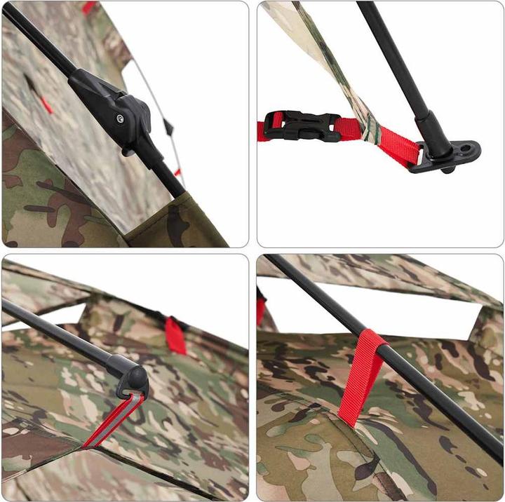 Produktbild VidaXL Angelzelt 4 Personen Tarnmuster Quick Release (3.95 kg, 4 Personen)