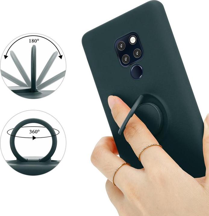 Productafbeelding Cadorabo TPU Vloeibare Ring Silicone Hoesje (Huawei Mate 20)