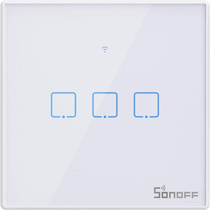 Actual product image Sonoff Smart Switch WiFi + RF 433 T2 EU TX (3-channel) updated