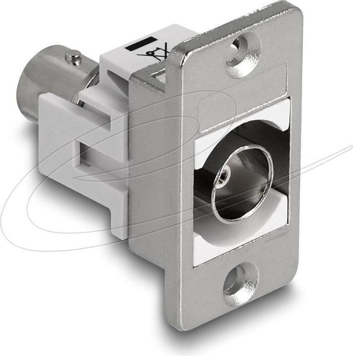 Produktbild Delock Panel Mount BNC Buchse zu BNC Buchse silber / weiss
