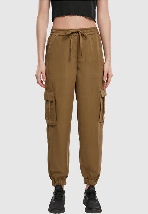 Actual product image Urban Classics Ladies Viscose Twill Cargo Pants (M)