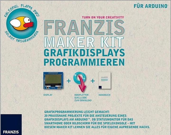 Produktbild Franzis Maker Kit: Grafikdisplays Programmieren (Elektronikkit, Display)