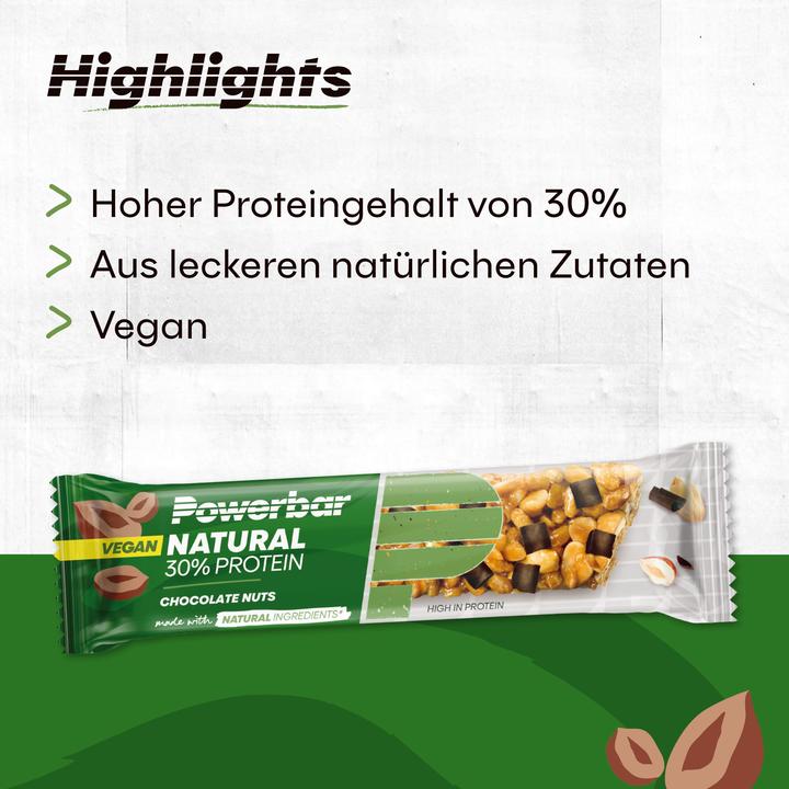 Produktbild Powerbar Natural Protein (Chocolate Nuts, 18 Stk., 720 g)