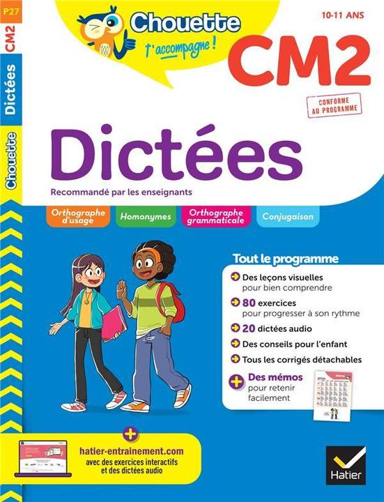Image du produit Dictées CM2, 10-11 ans : nouveau programme (Français, Marienval Valérie, Rodes Jean-Jacques, 2022)