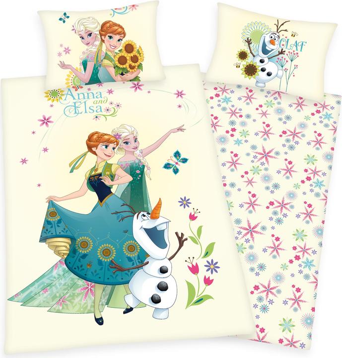 Herding Disney's Die Eiskönigin (Bettwäsche Set, 160 x 210 cm, 65 x 100 cm)