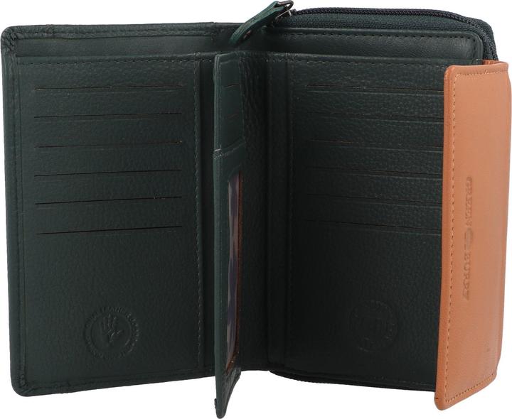 Actual product image Greenburry Nappa Geldbörse RFID Schutz Leder 14 cm