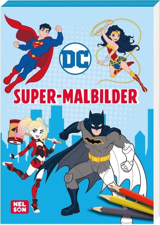 Supereroi DC: Super disegni da colorare