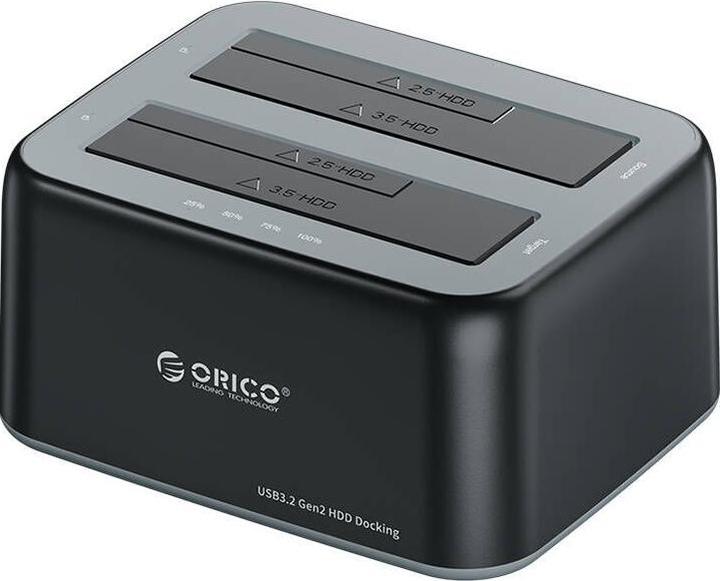 Produktbild Orico docking station for 2.5" / 3.5" HDD / SSD, 5Gbps, USB-A to USB-B with cloning function (black)