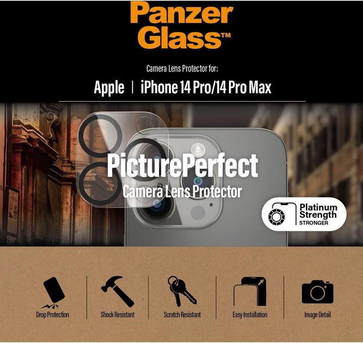 Produktbild PanzerGlass Camera Protector (1 Stück, Apple iPhone 14 Pro Max, Apple iPhone 14 Pro)