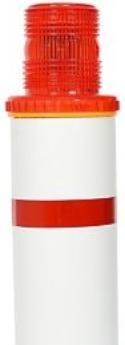 Actual product image Finodan Langtgodsafmaerker med lys - led med rød lense og blink