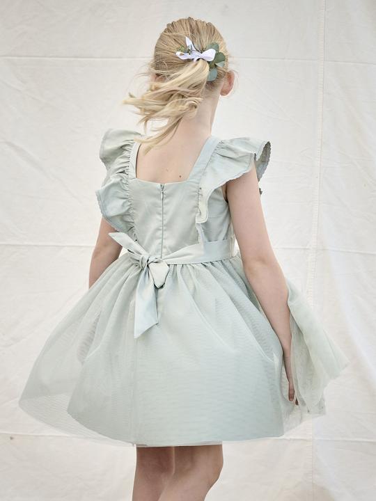 Produktbild Vertbaudet Festliches Mädchen Volantkleid, Musselin & Tüll (146, 152)