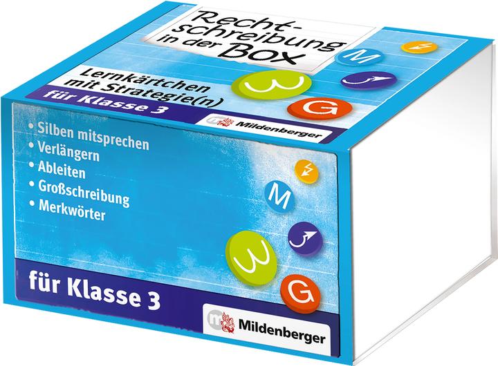 Produktbild Rechtschreibung in der Box - Lernkärtchen mit Strategie(n) Klasse 3 (Deutsch, Rainer/Müller-Trautmann, Iwansky, 2010)