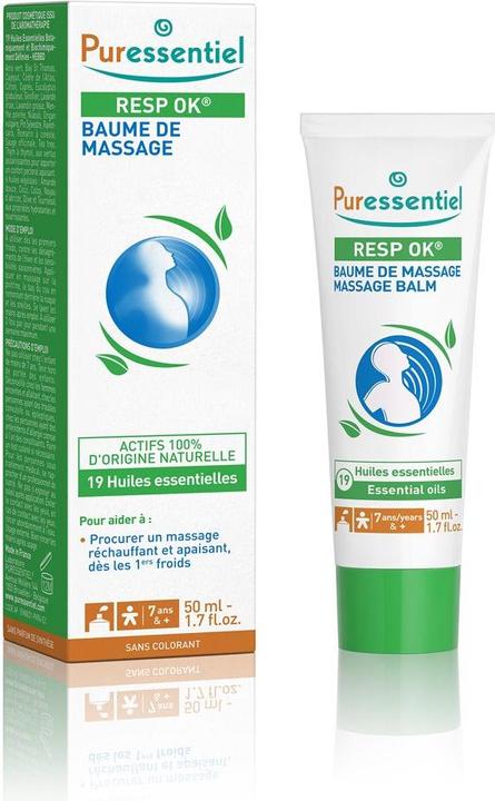 Puressentiel Massagebalsam Resp'OK mit 19 ätherischen Ölen 19 äth Öl Bals (50 ml)
