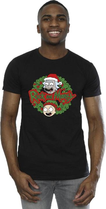 Immagine prodotto Rick And Morty Christmas Wreath Maglietta Uomo (XL)