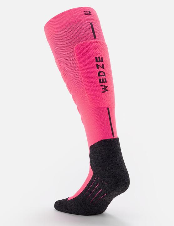Actual product image Wedze Skisocken Snowboardsocken Erwachsene - 100 schwarz/neonpink (43, 46)