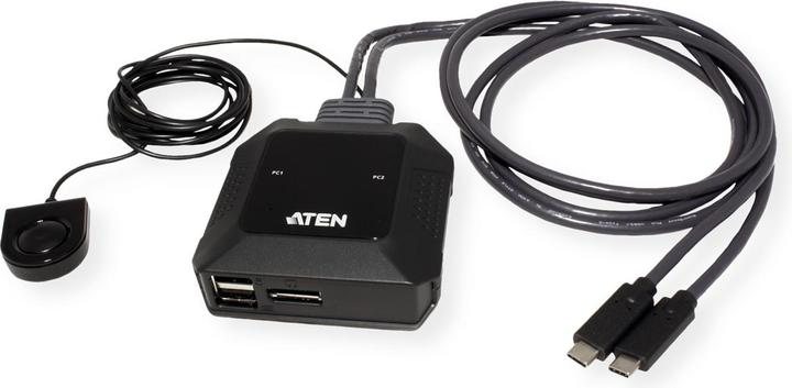 Produktbild Aten US3312 2-Port USB-C 4K DisplayPort KVM Switch