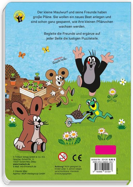 Actual product image Puzzle book Playbook Mole (10 pieces)