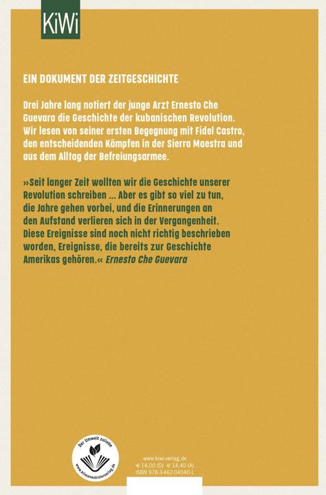 Produktbild Kubanisches Tagebuch (Deutsch)