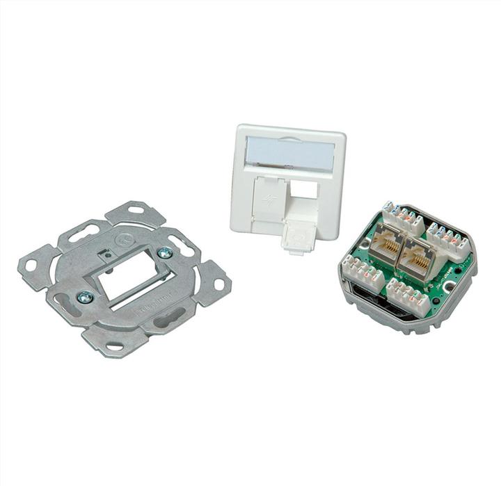 Actual product image Telegärtner TELEGAERTNER UPDose Cat5e 2xRJ45 alpinwhite AMJ45 (25.16.8550)