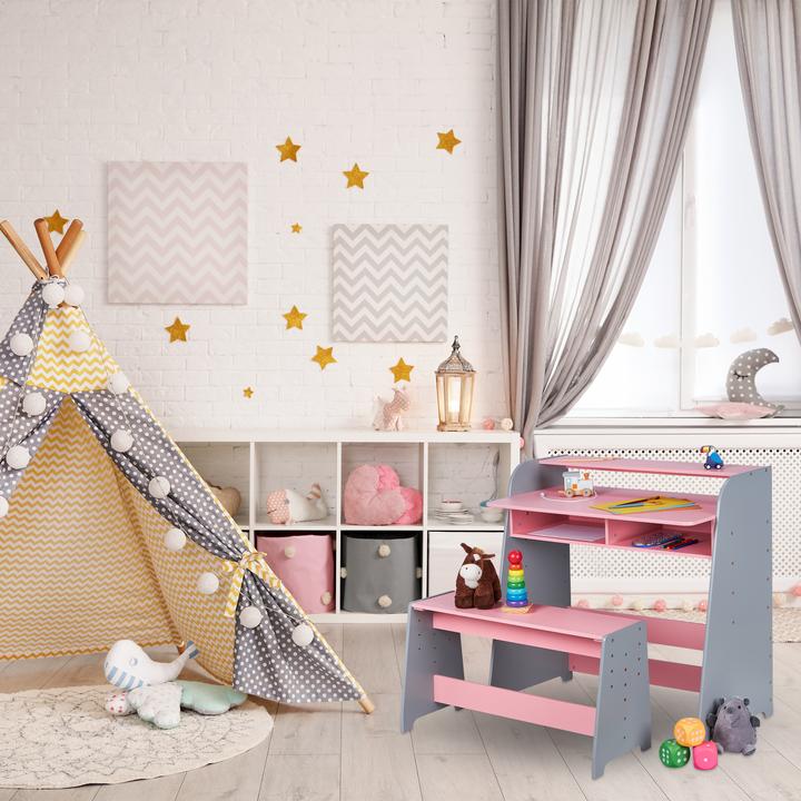 Produktbild Relaxdays 2-tlg. Kindertisch (Kindertisch)