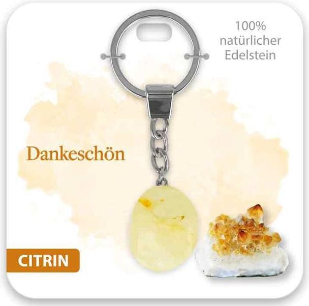 BB Klostermannn Schlsselanhnger Citrin Dankeschn