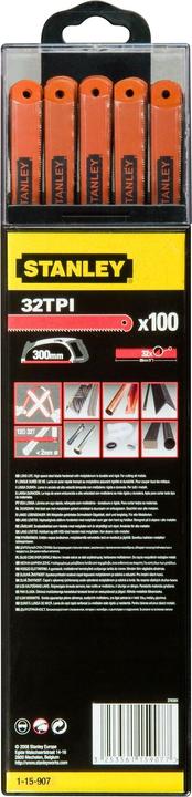 Actual product image Stanley Metal saw blade HSS 300mm 32 teeth