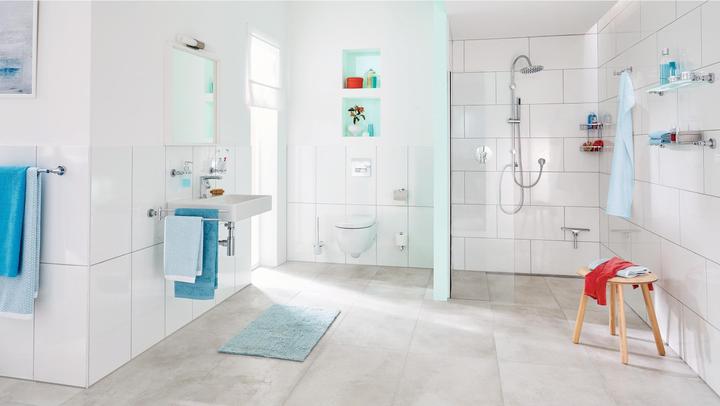 Actual product image tesa LOXX WC replacement roll holder incl. adhesive solution without drilling