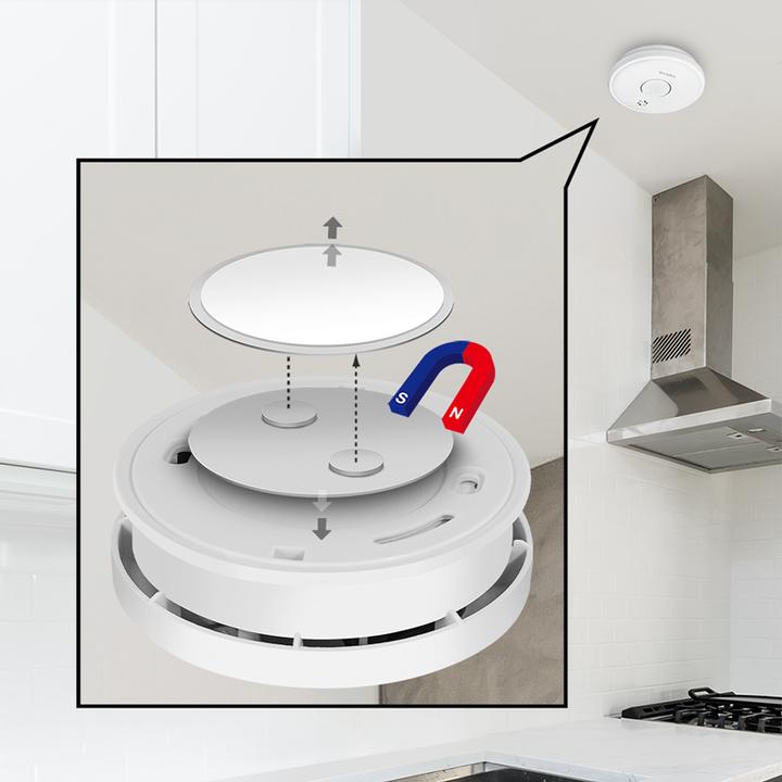 Actual product image LogiLink Smoke detector mounting set Ø4 cm, magnetic