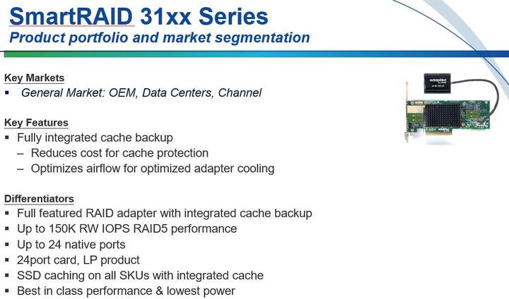 Actual product image Adaptec SmartRAID 3154-8e: PCI-Ex8 Contr.