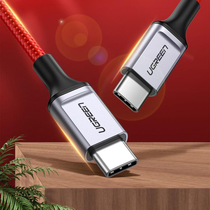 Produktbild Ugreen USB-C to USB-C cable 2.0 1m (red) (1 m, USB 2.0)