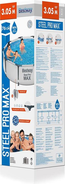 Actual product image Bestway Steel Pro Max Pool 305x76cm (ø 305 x 75 cm)
