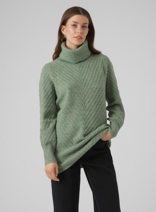 Actual product image Vero Moda VMANJASTINNA LONG COWL PULLOVER GA EXC Knitted jumper (S)