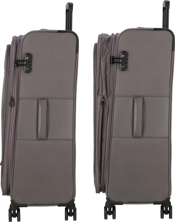 Actual product image D&N Travel Line 9704 4-wheel trolley L 78 cm with expansion fold (107 l, L (90 - 115l))