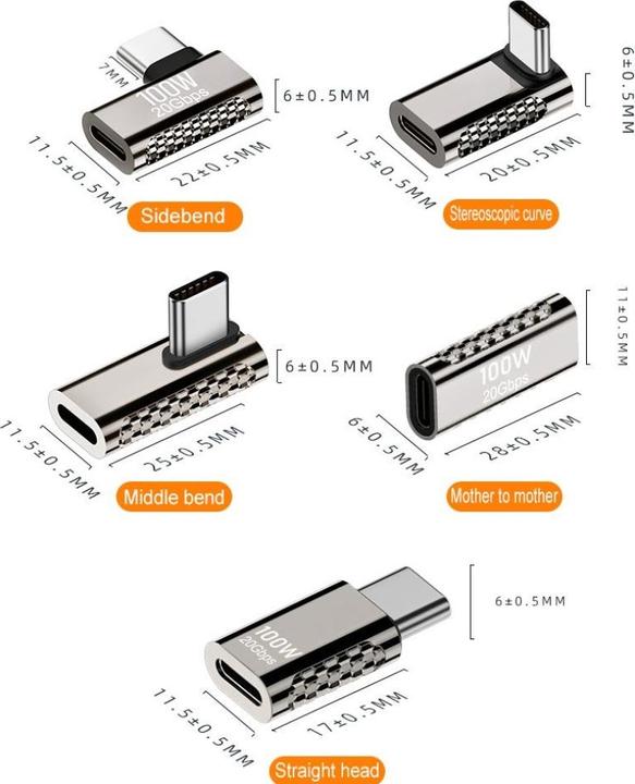 Produktbild PowerGuard USB-C Extension Female Adapter (USB Typ C, USB Typ C)