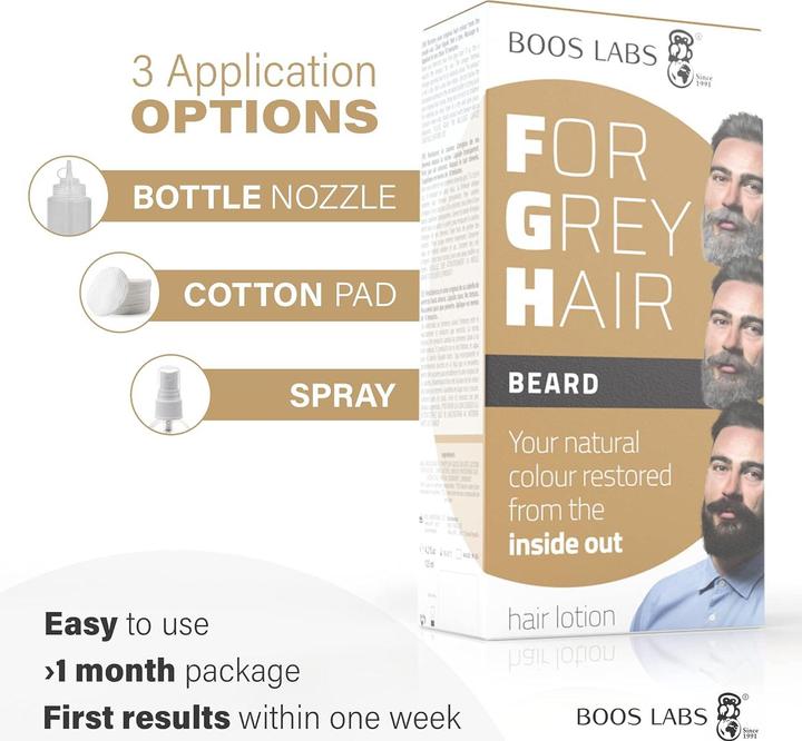 Image du produit Boos Labs Enzymatisches Bartpflegeprodukt gegen graue Haare
