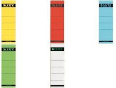 Actual product image Leitz Folder spine label, 61 x 192 mm, short, wide, red suitable for standard- and hardboard-