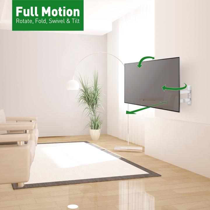 Actual product image Barkan TV wall bracket 13-65", metal, white (Wall, 65", 40 kg)